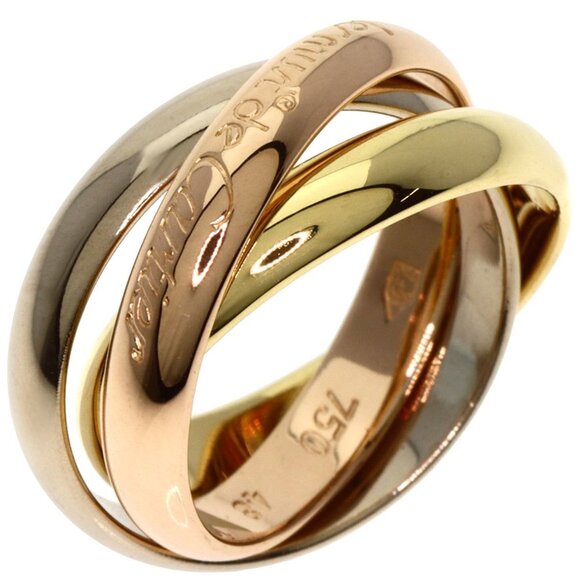 CARTIER 18k Pink Trinity Ring #48 - Picture 2 of 8